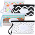 FEBSNOW 4 Pack Baby Refillable Wet Wipe Dispenser, Reusable Portable Travel Wipes Holders