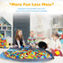 15" 15" 16" SAM AND MABEL XXL Toy Storage Organizer with Play Mat x x Storage Bin for Kids' Playroom, Foldable Nursery