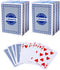 GSE 6-Deck Canasta Cards with Point Values, Includes Canasta and Hand & Foot Game Rules, Blue
