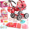 HuceePlay Baby Doll Stroller Set for Toddler Girls 3-5, A 12.5" Babydoll with