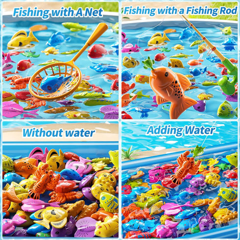 PEADUCK 3-5 Fishing Toy for Kids Years Old