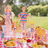 Playset 6 3 3-12 iBayda Family Dollhouse Dolls - People with Dollhouse Pets Included Pregnant Mom Dad Kids