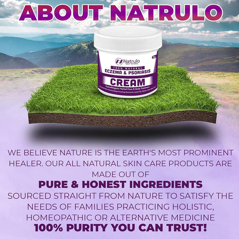 Natrulo Natural Skin Cream - 2oz Itch Skin Ointment Lotion for Adults, Kids, and Babies, Gentle on Sensitive Skin