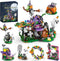 Halloween Haunted House Village Building Set for Kids, Ghost Pumpkin Building Kit for Party Favors, Ages 6+