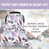 Car Seat Cover Baby, Infant Car Seat Canopy Covers for Newborn Girls Boys, Soft Breathable Mink Carseat Covers Stretchy