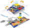 Driven by Battat Auto Shop & Race Track Playset - 80-Piece Collapsible Set with Tracks and Toy Cars