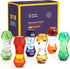 6-Pack Special Supplies Liquid Motion Bubbler Toy Cool Emotion Tubes Colorful Hourglass Timer with Droplet Movement