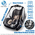 Car Seat Rain Cover - Food Grade EVA, Waterproof, Windproof Protection with Quick-Access Zipper