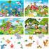 Spakon 32 Sheets Scene Stickers for Kids - DIY Animal Mix and Match Stickers for Birthday Party Favor.