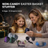 MiniMythos Toys 12 Pack 3D 12-Color Set 8+ Printed Dragon Eggs with Dragons Inside, Articulated Crystal Dragons, Dark