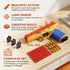 MUJERWQ Set 100 14+ DIY Building Block Foam Blaster - Educational STEM Toy Gun with Foam Darts & Display Stand