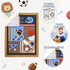 Set 3PCs Set Sets 38x24 Wowelife Sports Mini Crib Bedding Boys Brown Mini Crib Comforter Basketball Baseball Rugby