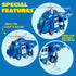 JOYIN 4 Packs Emergency Vehicle Toy Playsets, Friction Powered Vehicles with Light and Sound, Including Fire Truck,