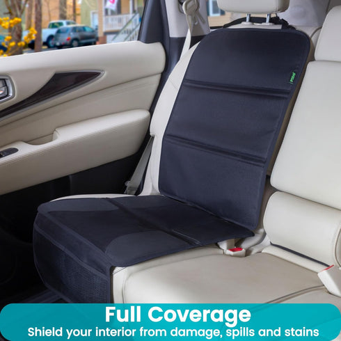 PIDO Car Seat Protector Under Baby Car Seat with Thick Padding, Carseat Pads Cover Mat for Kids, Waterproof Material