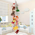 Stuffed Animal Storage Hammock Corner - Hanging Stuffed Animal Holder with 20 PCS Metal Clips, Boho Stuffed Animal Organizer Chain for Hanging Hats Socks Holiday Cards by Dorblely