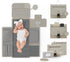 Portable Diaper Changing Pad - Large, Waterproof Travel Changing Pad for Baby with Extra Storage, Wipes Pocket