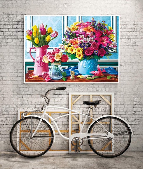 Jigsaw Puzzles 1000 Pieces for Adults - Spring Flowers - Perfect for Women & Moms