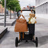Stroller Hooks for Hanging, 2 PCS Durable Leather Style Clip Straps for Diaper Bags & Grocery Shopping