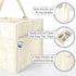 Beige Medium Baby Diaper Caddy Organizer - Stylish Nursery Storage Solution