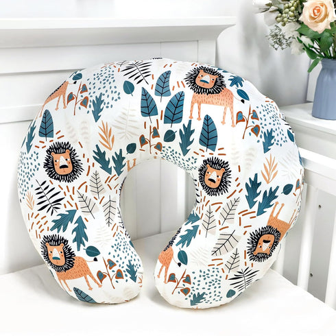 SWESEN Nursing Pillow Cover, Lion Breastfeeding Pillows Covers, Snug Fits Nursing Pillow Slipcovers for Boys Girls