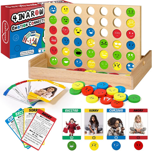 Garybank Social Emotional Learning Activities for Kids, Feelings Connect Game w/56 Emotion