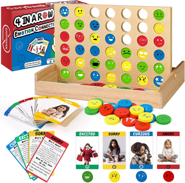 Garybank Social Emotional Learning Activities for Kids, Feelings Connect Game w/56 Emotion