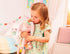 B. toys 15-Inch Plush Bunny - Soft Stuffed Animal for Baby, Toddler, Washable Rabbit, Orange & Pastel Outfit