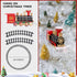 Set, Sets 3 4 4-8 Christmas Train Christmas Decorations Indoor, Train Toys with Light & Sound & Smog, Hanging Christmas