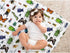 Buerhanerry 30"x40" Bugs Baby Blankets for Unisex Boys Girls, Soft Nursery Minky Blankets with Double Layer Dotted