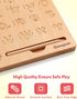 3 4 5 Coogam Wooden Letters Practicing Board, Double-Sided Alphabet Tracing Tool Learning to Write ABC Educational Toy