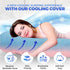 57inch PILLANI Pregnancy Pillows for Sleeping - V C U Shaped Full Body Pillow with Removable Cover, Cooling Maternity