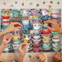 PPuzzling 1000 Teacups Puzzle for Adults Pieces, Colorful Tea Time Jigsaw Puzzles Features Classical Coffee Tea Cups