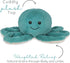 Cozy Octopus - Microwavable & Weighted Plush Stuffed Animal - Heated Plushie for Warmth - Cute, Soft, Toy for Adults