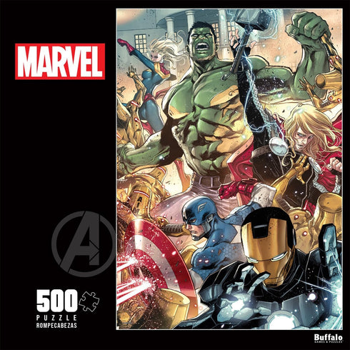 Buffalo Games - Marvel - Avengers World #14-500 Piece Jigsaw Puzzle for Adults Challenging Puzzle Perfect for Game Nights - Finished Puzzle Size is 21.25 x 15.00