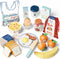 Lehoo Castle Wooden Play Food Set - Montessori Cutting Fruit Egg Bread,