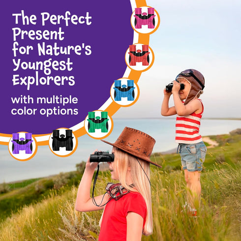 THINKPEAK Toys 3-12 Think Peak Green Binoculars Science Toy for Kids Ages Years - Real Compact Outdoor Adventure & STEM