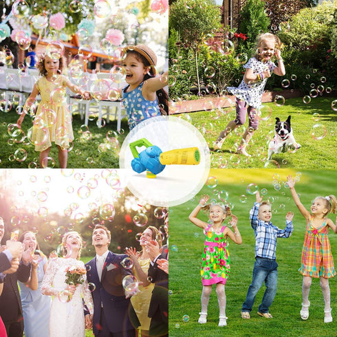 1-3, 3 Summer 2 3 4 Duckura Bubble Leaf Blower, Outdoor Bubble Machine for Toddlers Kids Bubble Gun Blower with Bubble