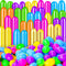 MGparty 52 Pack Easter Eggs Empty 2.3" Plastic Bright Colors Eggs with Golden