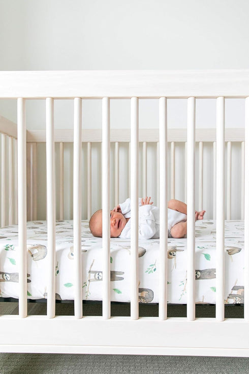 Copper Pearl Premium Knit Crib Sheets: Breathable and Soft, Fitted for Standard Mattresses, Perfect for Baby Registry