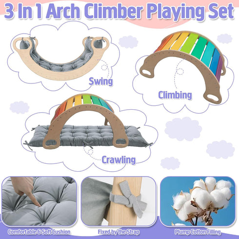 Set Mat(43 20 3inch,Gray) ROYALAY Cushion for Climbing Arch for Kids, Premium Climbing Cushion, Arch Cushion Floor