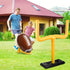 Leyndo 2 Pieces Inflatable Jumbo Football Set, 36.6" Jumbo Football and 54.3" Inflatable Goal for Football Party Game