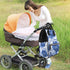 ZSUUGJ Backpack Navy Blue Floral Printed Diaper Bag Baby Bag Multi Function Baby Changing Bags For Travel