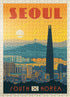 MyPuzzle South Korea: Vintage Poster - Premium 500 Piece Jigsaw Puzzle for Adults, Seoul