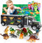 MOBIUS Toys Dinosaur Truck Carrier Large Transport Truck with 12 Realistic Dino