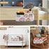 SyXIOP Pink Cartoon Car Bedside Hanging Storage Basket Table Cabinet Storage Organizer for Bunk Hospital Beds Dorm