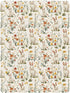 miaozhen 1 Pack 52x28 Cotton Crib Sheets for Baby Boys Girls Ultra Soft Rabbits and Flowers Crib Mattress Sheet