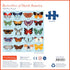 Mudpuppy Butterflies of North America 500 Piece Family Jigsaw Puzzle, Recognizable Butterflies Puzzle