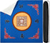 Mahjong Mat with Bag - Anti Slip Table Cover for Mahjong, Poker Cards, and Accessories (Blue)