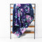 TANOFAR Baby Blankets, Purple Floral Minky Toddler Blanket for Boys Girls, 30 x 40 in