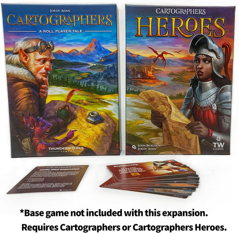 Cartographers: Skills 1 Mini-Expansion - 8 New Skill Cards for Cartographers & Cartographer Heroes
